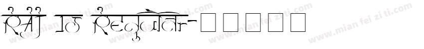 RAJ 15 Regular字体转换